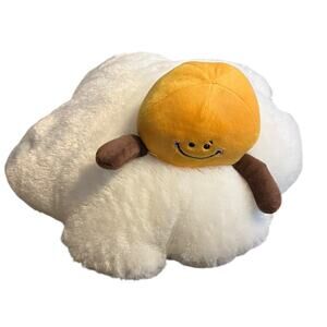 Fried Egg Plush 14 inches by Silver One